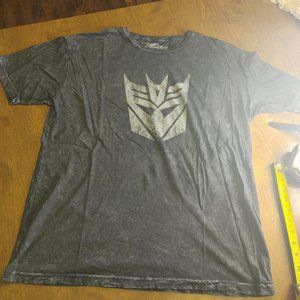 Transformers Decepticon Black tshirt Mens 2XL